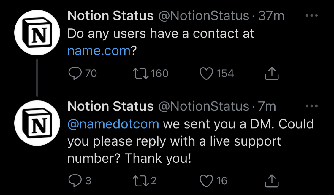 Notion tweet